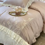 New 140-count long-staple cotton exquisite embroidery four-piece set