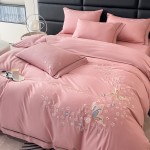 New light luxury cotton embroidery four-piece set