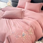 New light luxury cotton embroidery four-piece set