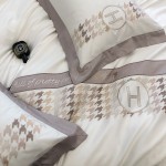 2023 new 100S double-ply Australian cotton four-piece set series Will 1.8m bed sheet style four-piece set Will White