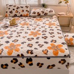 2022 Autumn and Winter New Soybean Antibacterial Milk Velvet Quilted Sheets