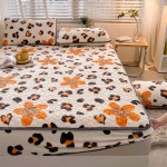 2022 Autumn and Winter New Soybean Antibacterial Milk Velvet Quilted Sheets