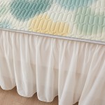 2023 New Digital Printed Cool Silk Latex Mat Bed Skirt