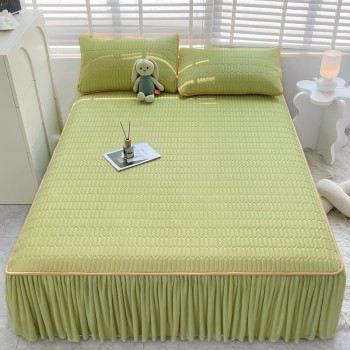 New cool silk thickened 0.5 latex mat bed skirt