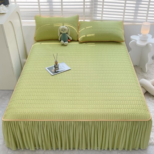 New cool silk thickened 0.5 latex mat bed skirt