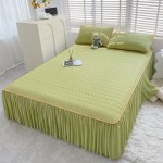 New cool silk thickened 0.5 latex mat bed skirt