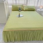 New cool silk thickened 0.5 latex mat bed skirt