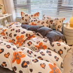 2022 Autumn and Winter New Small Fresh Milk Velvet Quilt Cover Small Fresh Series