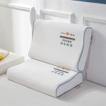 2022 new white water cube three-dimensional edge natural latex pillow A-grade pillow pillow core white