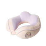 Camelback U-shaped pillow cartoon embroidery neck pillow office nap pillow travel neck pillow super soft fabric cervical pillow