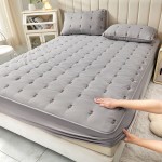 2023 new type A soft cotton soybean rose embroidery quilted quilted bed sheet