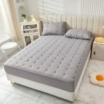 2023 new type A soft cotton soybean rose embroidery quilted quilted bed sheet