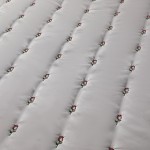 2023 new type A soft cotton soybean rose embroidery quilted quilted bed sheet