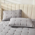 2023 new type A soft cotton soybean rose embroidery quilted quilted bed sheet